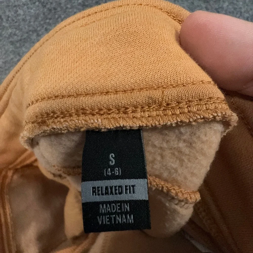 Carhartt Sweatshirt Sweatpants Set Womens Small/Medium Orange Graphic Lounge